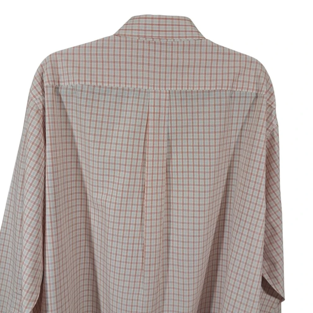 Brooks Brohers‎ Lot 2 Mens XL Multi Plaid Blue Orange Check Long Sleeve Shirts